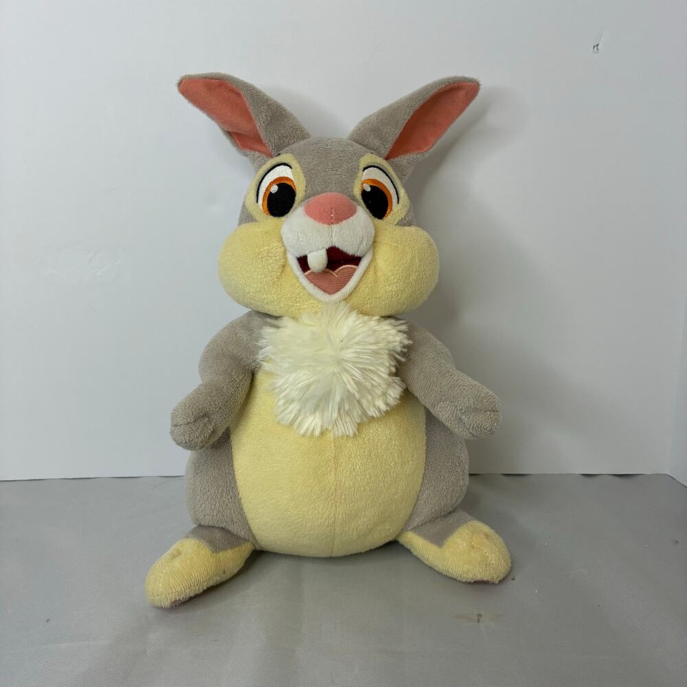 Disney Thumper Just Play LLC Gray Bunny Bambi 12” Plush Stuffed Animal Movie